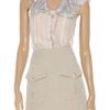 Giorgio Armani Striped Silkvoile Blouse in White - Lyst