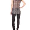 Matthew Williamson Tokyo Weave Chiffon Shirt in Purple (black white) - Lyst
