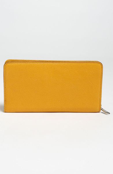 Michael Michael Kors Hamilton Zip Around Wallet in Yellow (marigold)