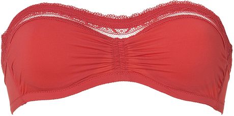 Princesse Tam Tam Red Underwire Oisiv Bandeau Bra in Red - Lyst