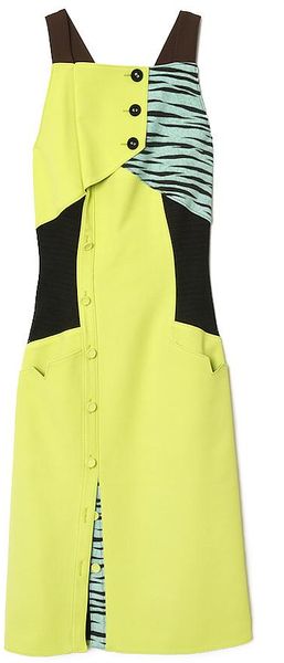Proenza Schouler Asymmetrical Button Dress - Lyst
