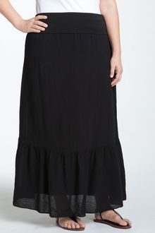 Splendid Ruffle Hem Maxi Skirt - Lyst