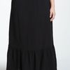Splendid Ruffle Hem Maxi Skirt in Black - Lyst