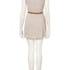 Topshop Belted Wrap Dress By Wal G in Beige - Lyst