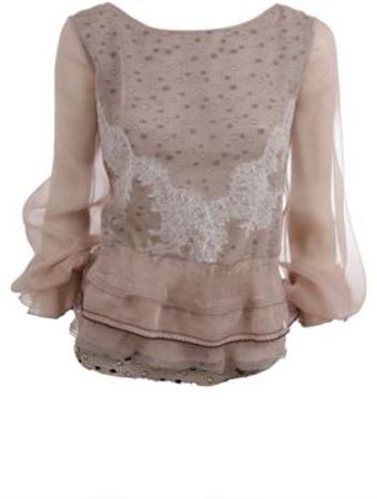 Valentino  Inday Sunset Stripe Racerback Vest Mid Pink - Lyst