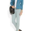 Acne Turner Raw Cottonblend Peplum Jacket in Blue - Lyst