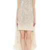 Antonio Berardi Embellished Silkchiffon Gown in Beige - Lyst