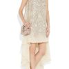Antonio Berardi Embellished Silkchiffon Gown in Beige - Lyst