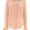 Chloé Brushedsilk Shirt in White - Lyst