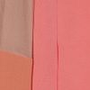 Chloé Color Block Silk Crepe And Georgette Blouse in Pink - Lyst