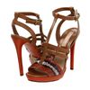 Michael Kors Snake print strap sandal in Brown (2) - Lyst