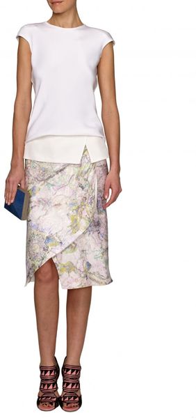 Narciso Rodriguez Wrap Skirt - Lyst