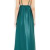 Rosamosario Classica Bellezza Long Silksatin Chemise in Green (turquoise) - Lyst
