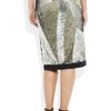 Sonia Rykiel Sequined Skirt in Black (silver) - Lyst