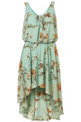 Topshop Asymmetric Midi Dress By Love
