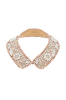 Topshop Beaded Flower Collar Necklace - Lyst