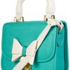 Topshop Turquoise Lady Bow Bag in Green (turquoise) - Lyst