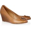 Tory Burch Sally Leather Wedge Pumps in Brown (tan) - Lyst