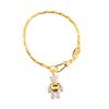 Vivienne Westwood Little Pave Teddy Bracelet in Gold (g) - Lyst