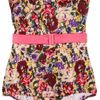 Zimmermann Savannah Floralprint Strapless Swimsuit in Multicolor (multicolored) - Lyst