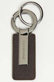 Burberry Leather Metal Key Chain - Lyst
