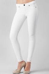 Rich & Skinny Legacy White Leather Jeans