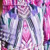 Roberto Cavalli Geometric Print Jersey Dress in Purple (magenta white) - Lyst