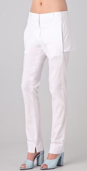 3.1 Phillip Lim Slim Leg Trouser with Back Panel - Lyst