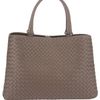 Bottega Veneta Woven Leather Bag in Brown - Lyst
