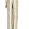 Chloé Lizard Print WoolCrepe Pants in Beige (cream) - Lyst