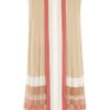 Chloé Pleated Sikgeorgette Dress in Pink (multicolored) - Lyst