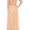 Just Cavalli Pleated Silkchiffon Gown in Pink (blush) - Lyst
