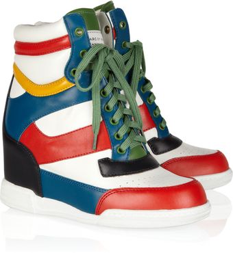  Kisha Colorblock Wedge Sneakers 