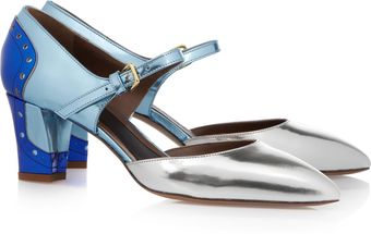  Metallic Leather Pumps 