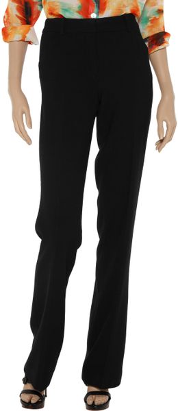 Robert Rodriguez Wideleg Piqué Pants in Black - Lyst