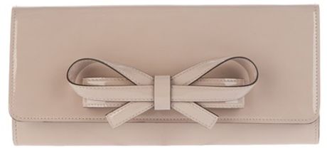 Valentino Bow Detail Clutch in Beige (nude) - Lyst