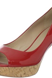 Via Spiga Womens Alexis Peeptoe Pump - Lyst