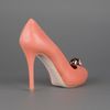 Alexander Mcqueen Peep Toe Pump in Orange - Lyst