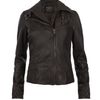Allsaints Belvedere Leather Jacket in Brown (bitter) - Lyst