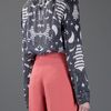 Balmain Long Sleeved Top in Gray (grey) - Lyst