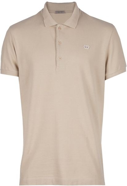 Bottega Veneta Classic Polo in Beige for Men (nude) - Lyst