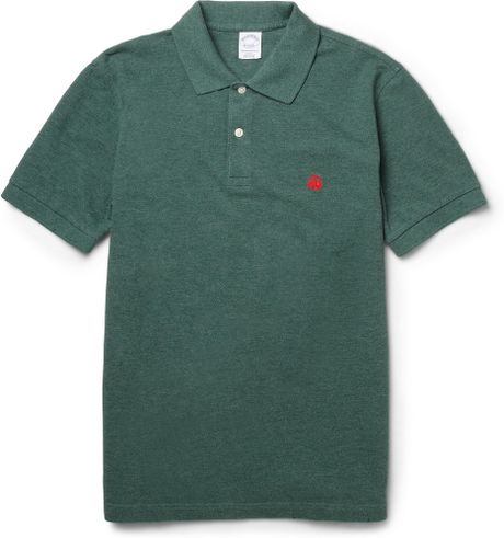 Brooks Brothers Slimfit Cotton Polo Shirt in Green for Men - Lyst