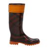 Burberry Buckle Detail Check Rain Boots in Brown (o) - Lyst