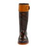 Burberry Buckle Detail Check Rain Boots in Brown (o) - Lyst
