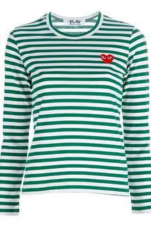 Comme Des Garçons Striped Long Sleeve Tshirt - Lyst