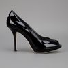Dior Peep Toe Pump in Black - Lyst