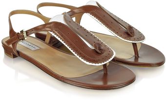 Fratelli Rossetti Brown Leather Thong Sandal - Lyst