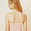 Free People Dot Printed Lace Cami in Pink (flamingo) - Lyst