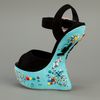 Giuseppe Zanotti Concave Wedge Sandal in Blue (black) - Lyst
