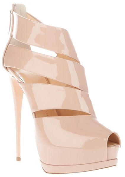 Giuseppe Zanotti Open Toe Sandal in Pink (blush) - Lyst